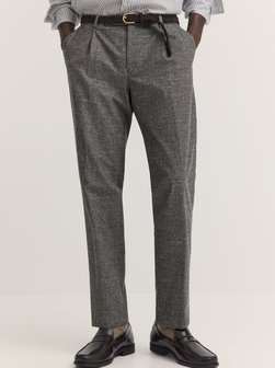 Herren Bundfaltenhose