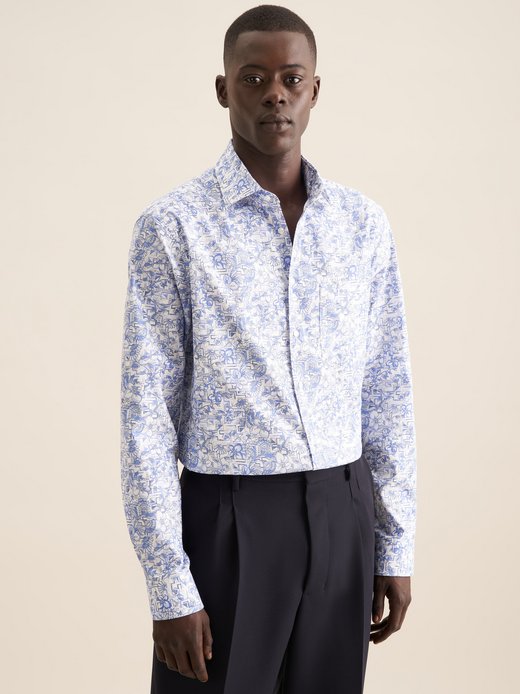 Herren Business Hemd - Floral