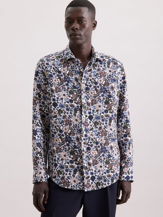 Herren Business Hemd - Floral