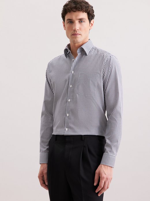 Herren Business Hemd - Karo