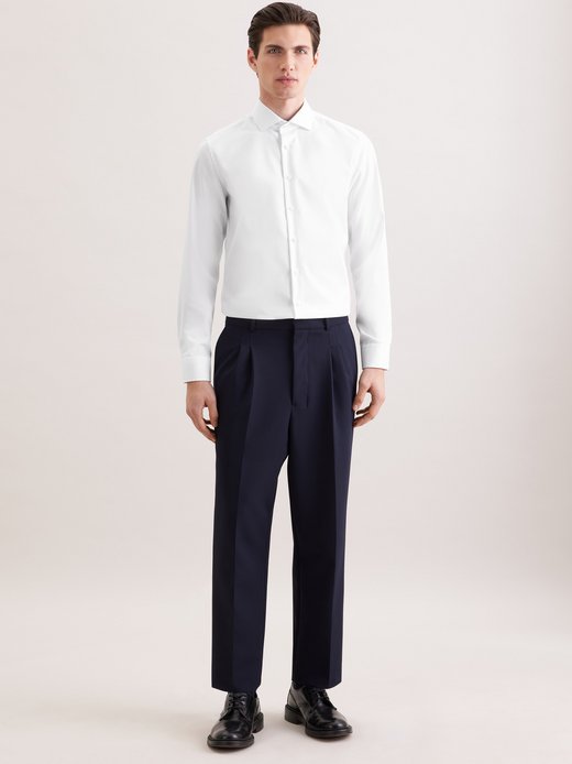 Seidensticker Herren Businesshemd Slim Fit – Bügelfrei, 100% Baumwolle, Mit Umschlagmanschetten