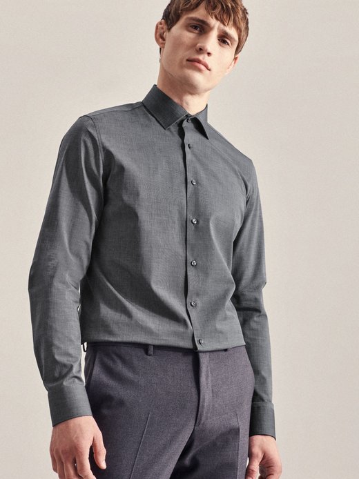 Herren Business Hemd - Uni