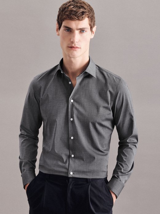 Herren Business Hemd - Uni