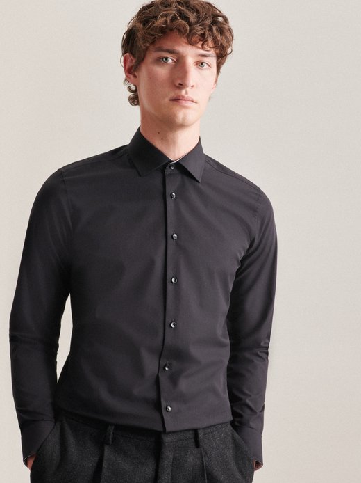 Herren Business Hemd - Uni