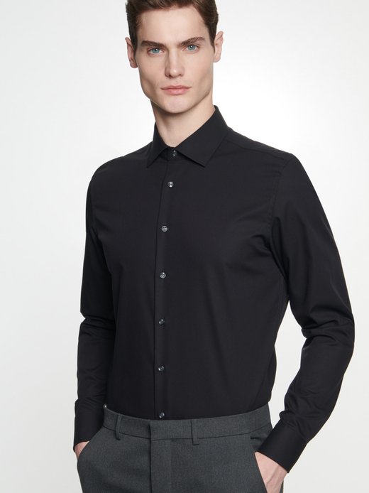 Herren Business Hemd - Uni