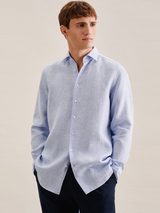 Herren Business Hemd - Uni