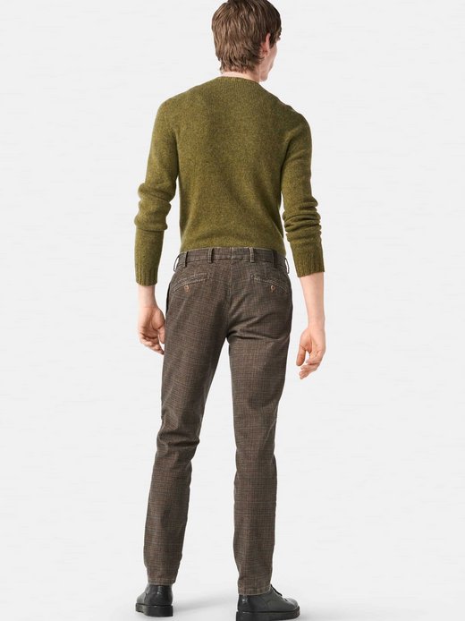 Herren Chino-Hose - Pepita Check