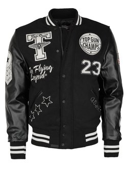 Artikelbild Herren Collegejacke von Topgun in schwarz uni