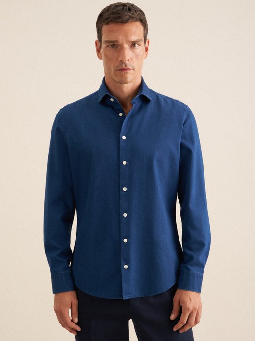Herren Denimhemd - Shaped Fit