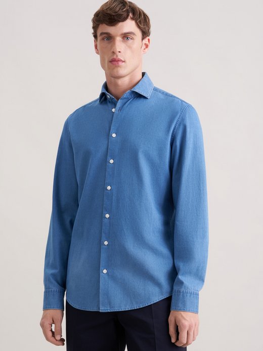 Herren Denimhemd - Shaped Fit