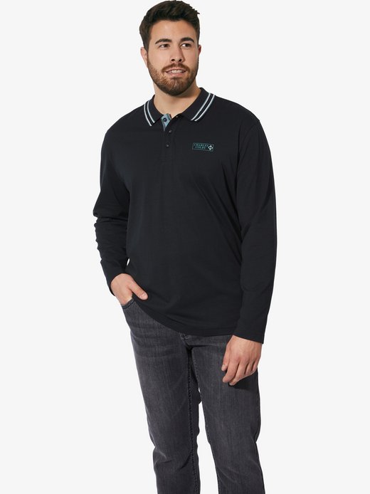 Herren Doppelpack Langarm-Poloshirt - EARL GILIELL