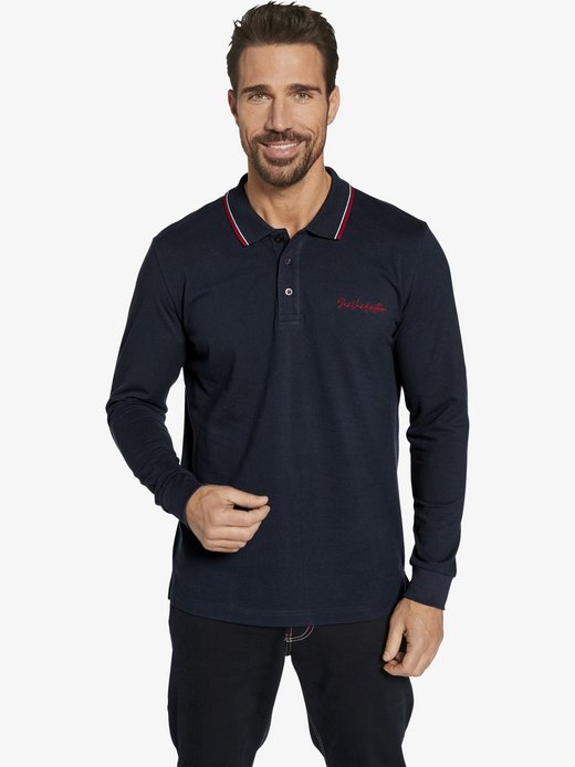 Herren Doppelpack Langarm-Poloshirt - TEUVO