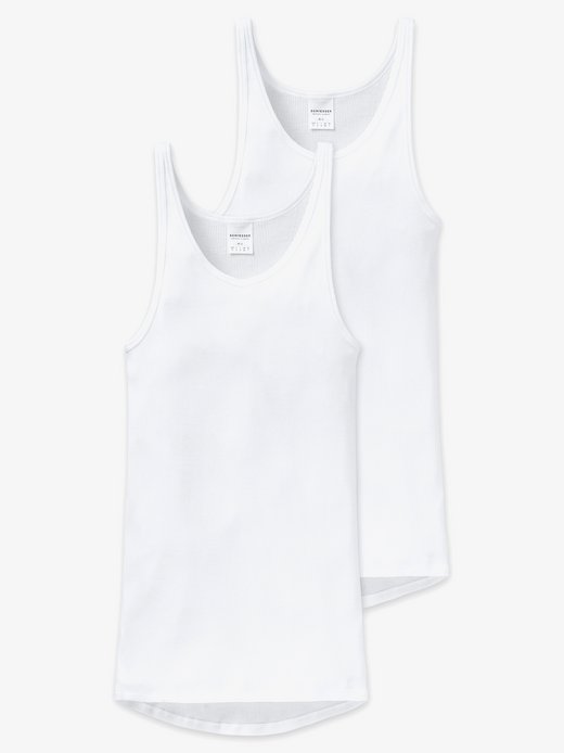 Herren Doppelripp Unterhemd  -  2er-Pack Original Classics