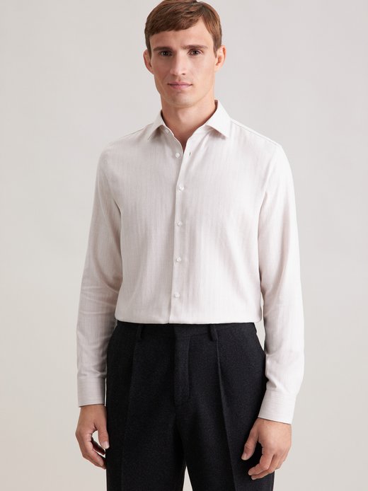 Herren Flanellhemd - Fischgrat