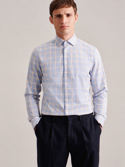 Herren Flanellhemd - Shaped Fit