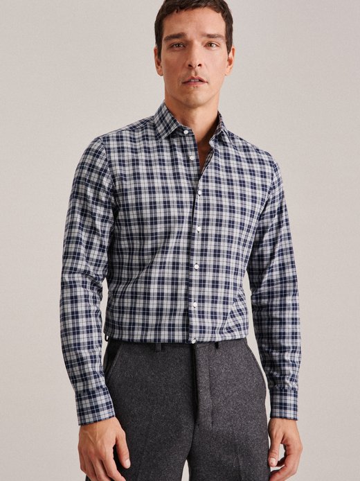 Herren Flanellhemd - Shaped Fit
