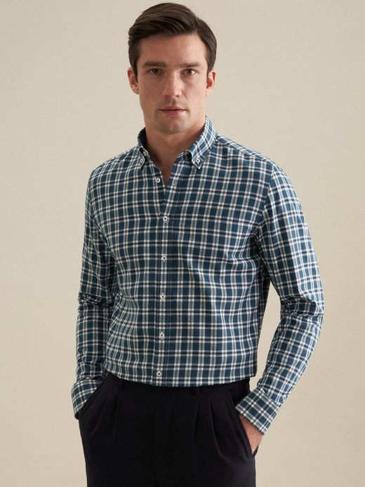 Herren Flanellhemd - Shaped Fit