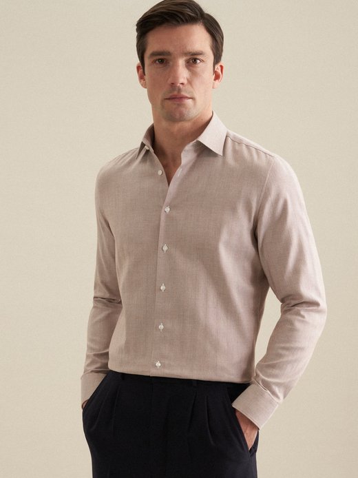 Herren Flanellhemd - Shaped Fit
