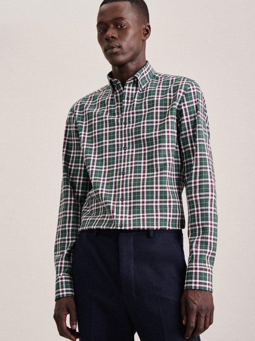 Herren Flanellhemd - Slim Fit
