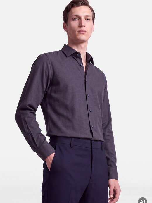 Herren Flanellhemd - Slim Fit