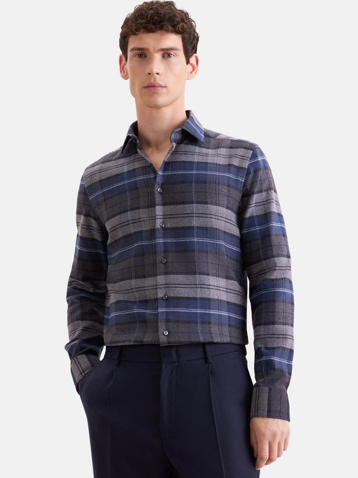 Herren Flanellhemd - Slim Fit