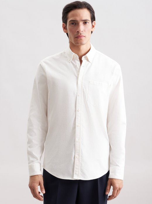 Herren Flanellhemd - Uni