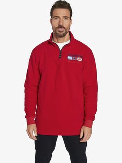 Artikelbild Herren Fleece-Sweatshirt - SIETSE von Jan Vanderstorm in rot bedruckt