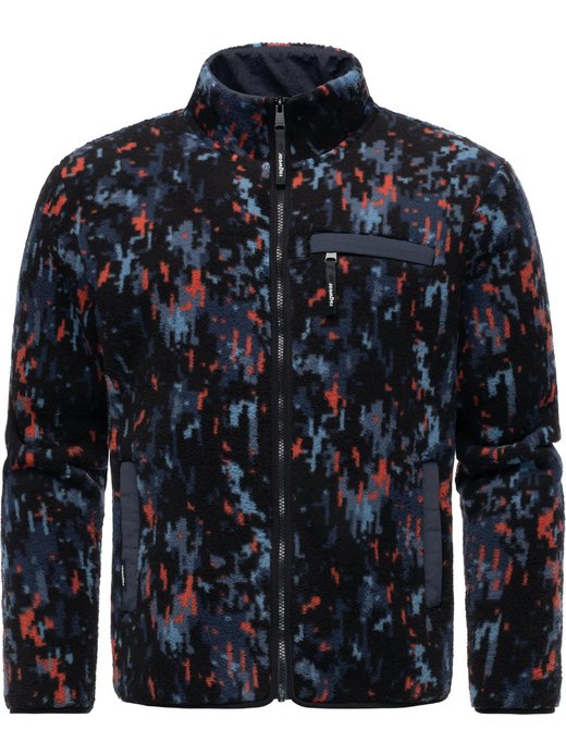 Herren Fleecejacke - Tawon Print