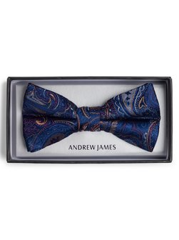 Artikelbild Herren Fliege aus Seide von Andrew James in indigo gemustert