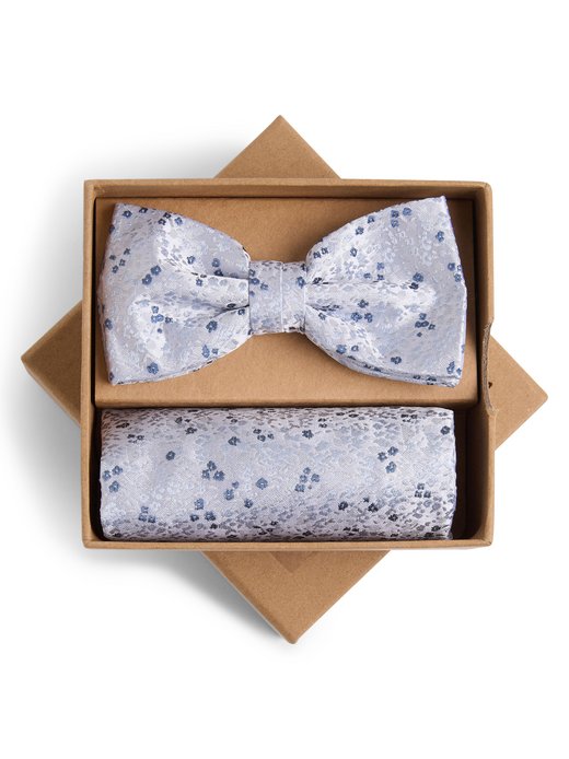 Herren Fliege und Einstecktuch aus Seide