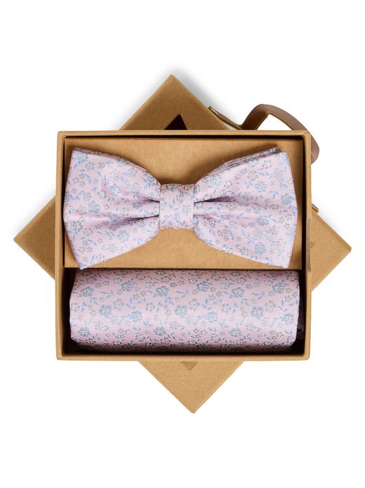 Herren Fliege und Einstecktuch aus Seide