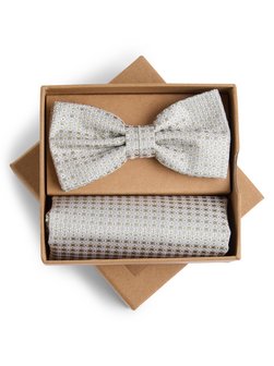 Herren Fliege und Einstecktuch aus Seide