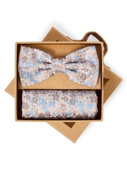 Herren Fliege und Einstecktuch aus Seide