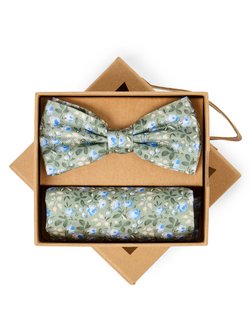 Herren Fliege und Einstecktuch aus Seide