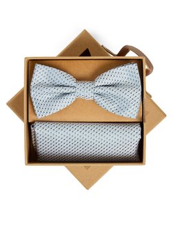 Herren Fliege und Einstecktuch aus Seide