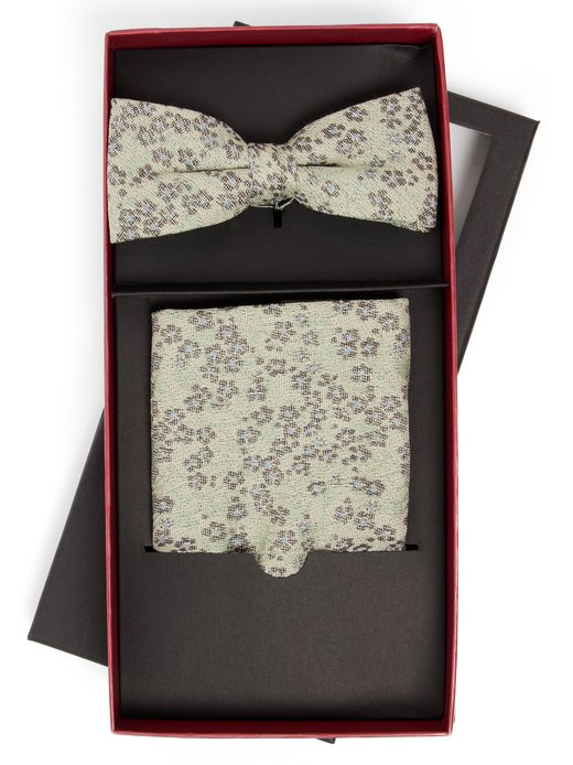 Herren Fliege und Einstecktuch