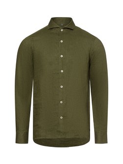 Artikelbild Herren Freizeithemd aus Leinen von Nils Sundström in khaki uni