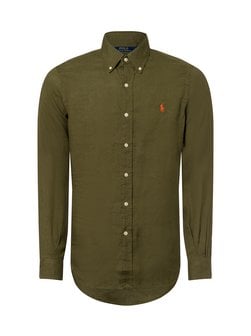 Artikelbild Herren Freizeithemd aus Leinen von Polo Ralph Lauren in oliv uni