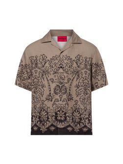 Herren Freizeithemd mit Leinen-Anteil - Espino