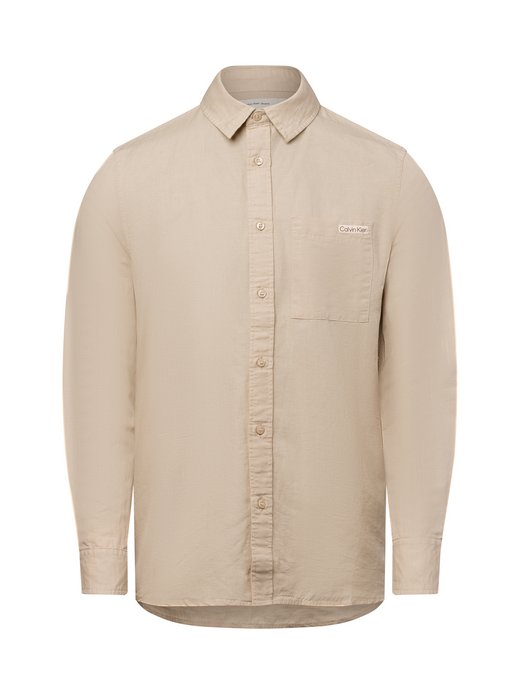 Herren Freizeithemd mit Leinen-Anteil