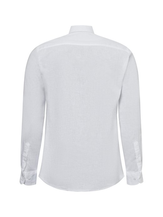 Herren Freizeithemd mit Leinen-Anteil