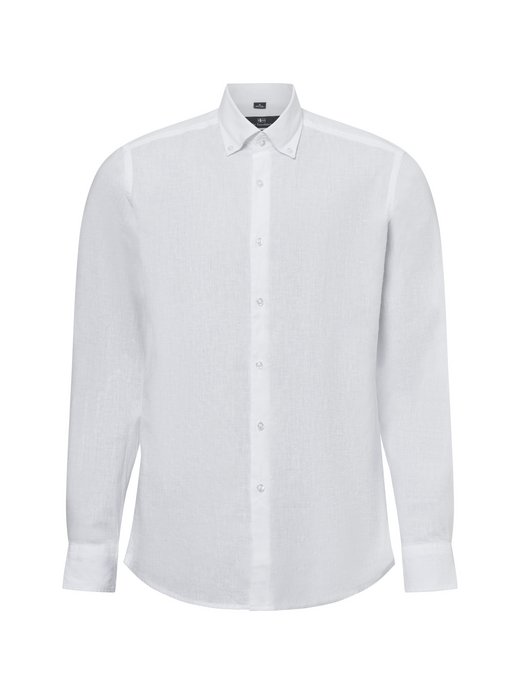 Herren Freizeithemd mit Leinen-Anteil