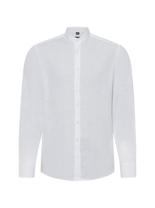 Herren Freizeithemd mit Leinen-Anteil