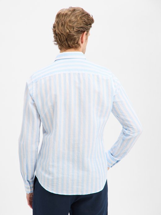 Herren Freizeithemd mit Leinenanteil - Pit1