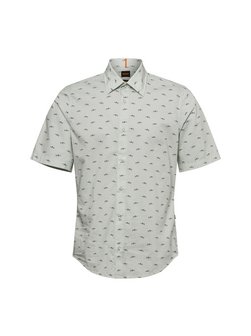 Artikelbild Herren Freizeithemd von BOSS Orange in mint schwarz gemustert
