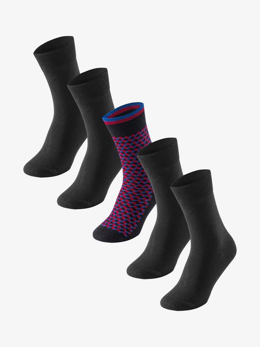 Herren Freizeitsocken  -  5er-Pack Cotton Fit