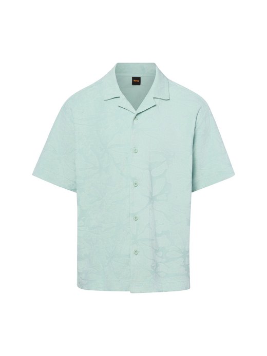 Herren Frottee-Kurzarmhemd - We_Flower