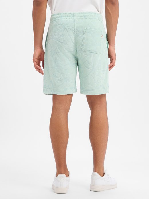 Herren Frottee-Shorts - Flower