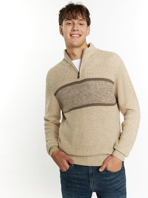 Herren Grobstrick-Pullover