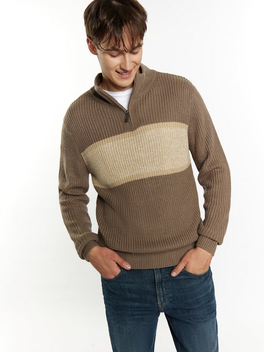 Herren Grobstrick-Pullover